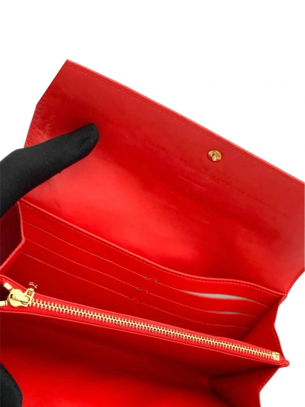 Louis Vuitton Red Patent Monogram Continental Wallet